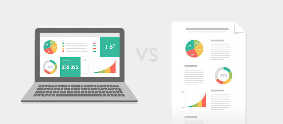 A diferença entre um dashboard e um relatório é subtil, mas importante - Artigo do dashboard de relatórios de SEO | DashThis