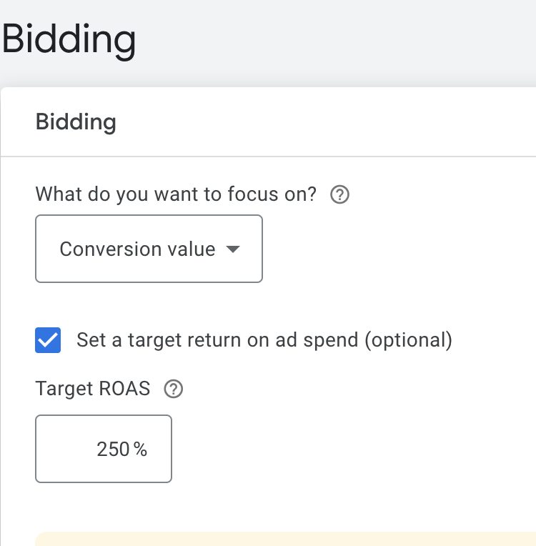Como encontrar a definição de ROAS alvo para as suas campanhas do Google Ads