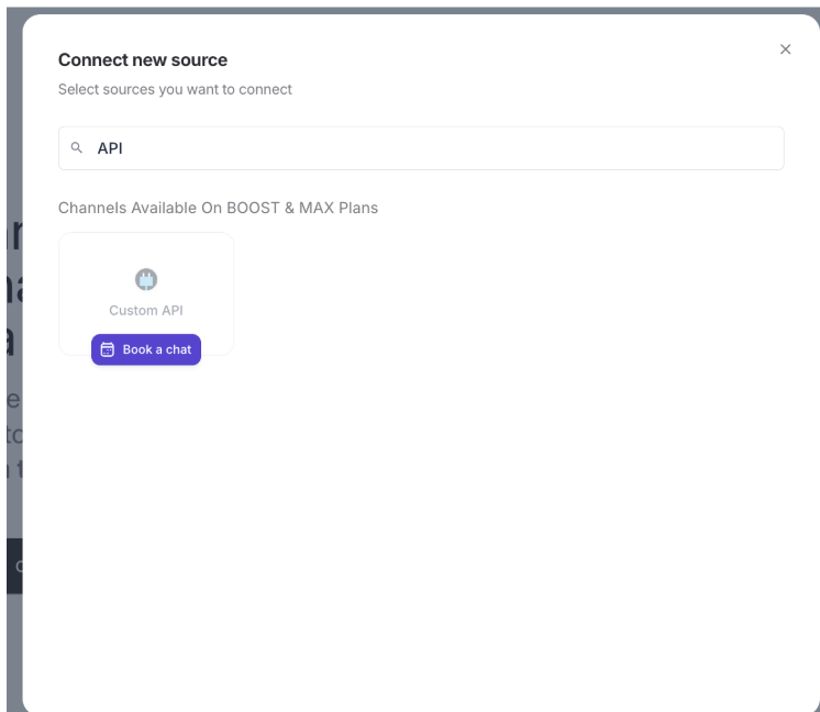 API personalizada do Whatagraph
