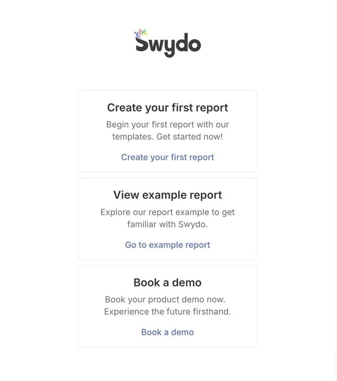 Integração no Swydo