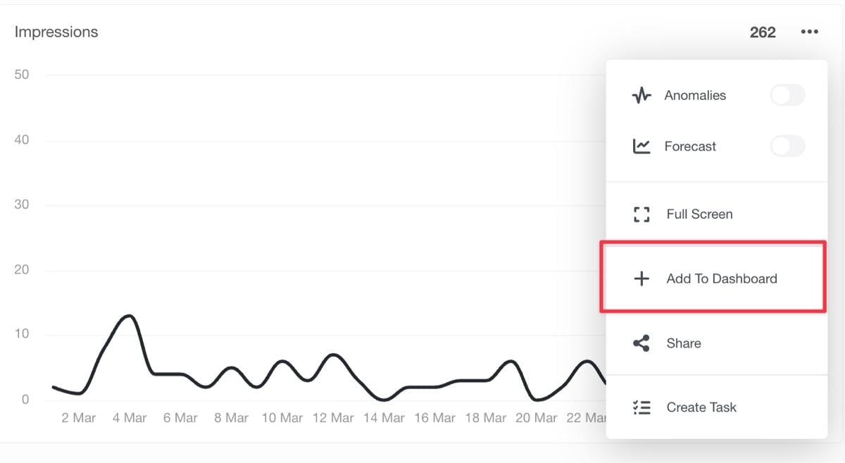 Adicionar widget ao painel de controlo de análise da agência